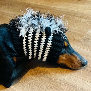 Zebra Dog Snood Cowl- 16-17 inch neck